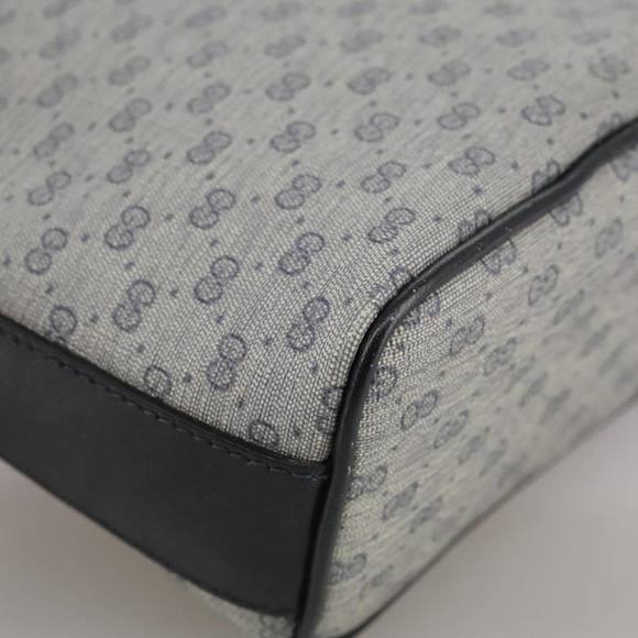 GUCCI Micro GG Supreme Shoulder Bag PVC Navy Gold 007 89 1095 Auth th5584 - Picture 16 of 16